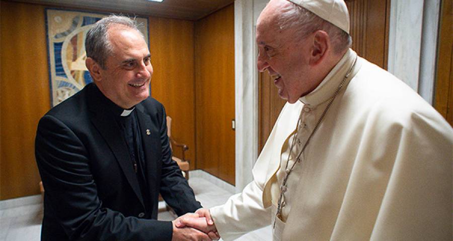 P. Milton besucht Papst Franziskus